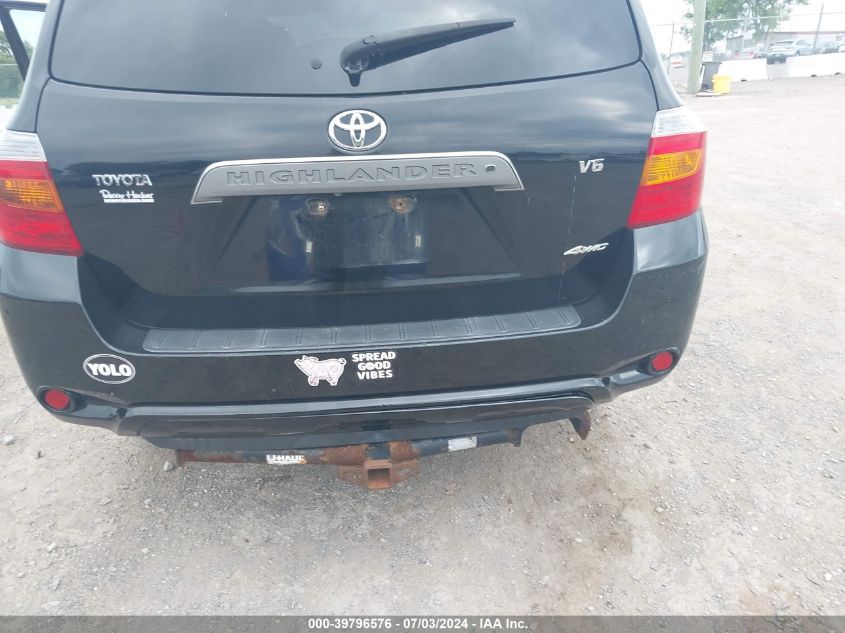 2008 Toyota Highlander Sport VIN: JTEES43A282013419 Lot: 39796576