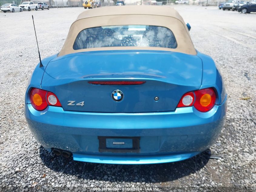 4USBT53504LU06881 2004 BMW Z4 3.0I