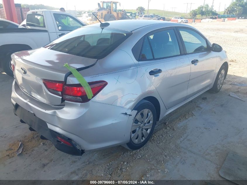 2018 Kia Rio Lx VIN: 3KPA24AB6JE066597 Lot: 39796603