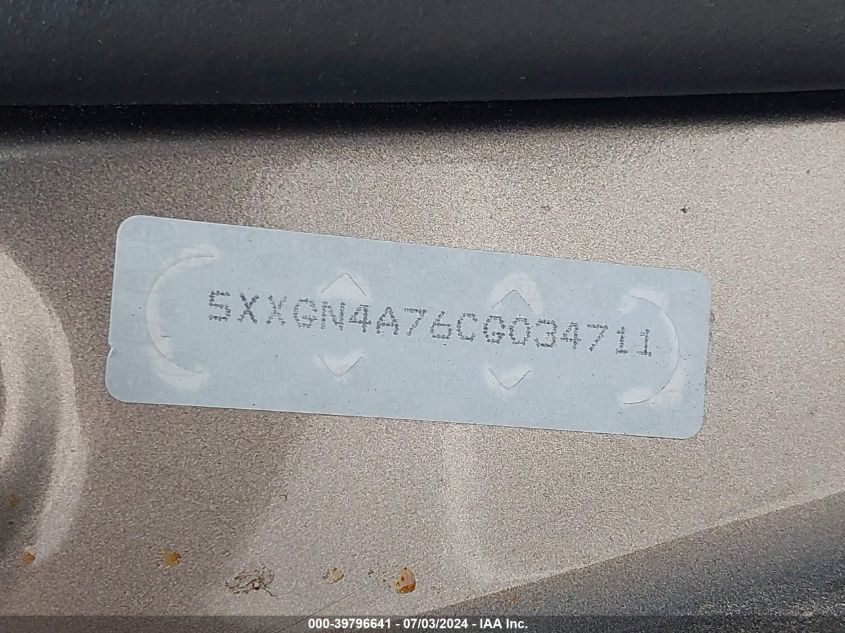 2012 Kia Optima Ex VIN: 5XXGN4A76CG034711 Lot: 39796641