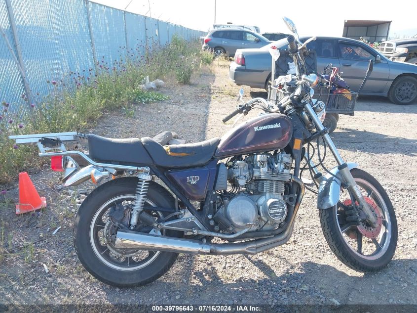 1981 Kawasaki Kz750 H VIN: JKAKZDH11BA030117 Lot: 39796643