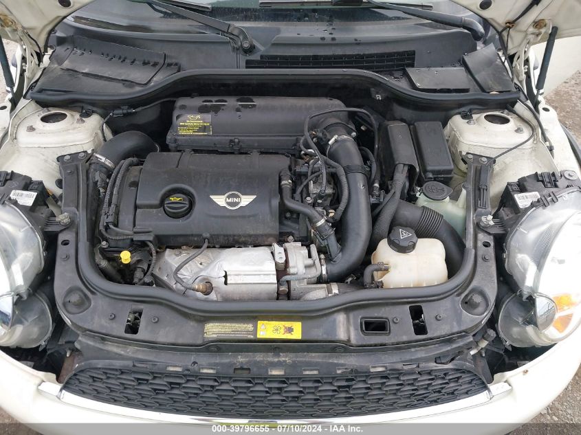 2012 Mini Cooper S VIN: WMWSV3C51CT386981 Lot: 39796655