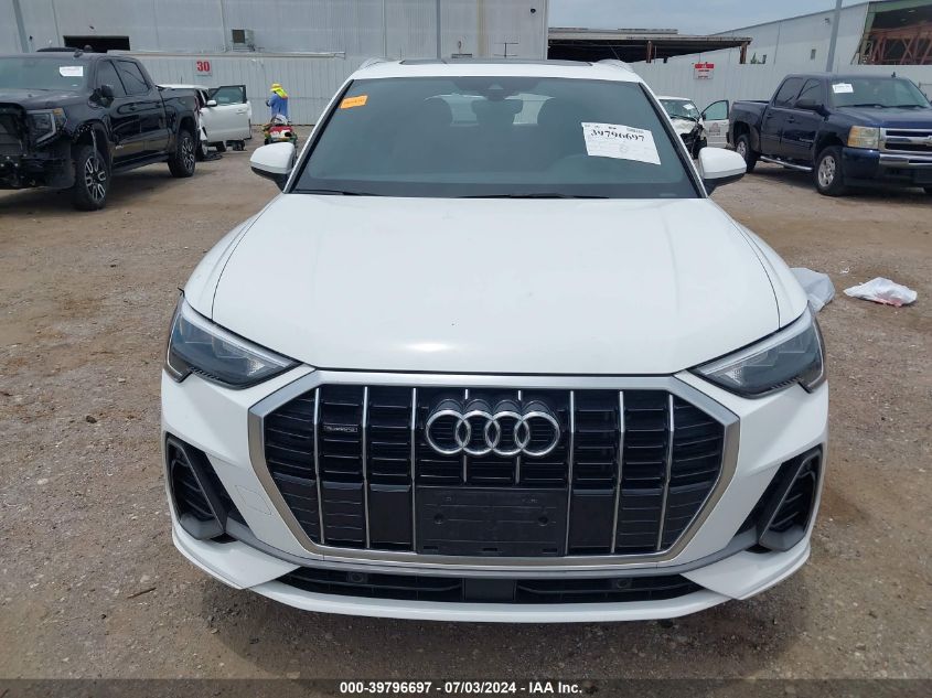 2022 Audi Q3 Premium 45 Tfsi S Line Quattro Tiptronic VIN: WA1DECF39N1058013 Lot: 39796697