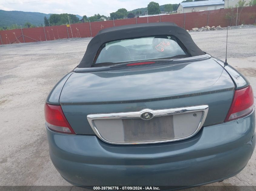 2006 Chrysler Sebring Touring VIN: 1C3EL55R56N257401 Lot: 39796776