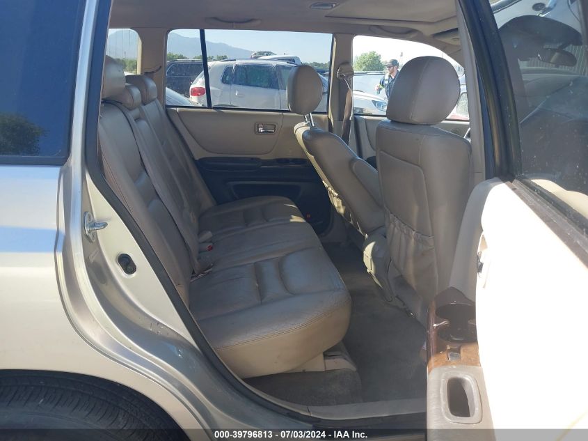 2002 Toyota Highlander Limited V6 VIN: JTEHF21A520059855 Lot: 39796813