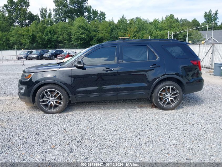 2017 Ford Explorer Sport VIN: 1FM5K8GT5HGD52035 Lot: 39796847