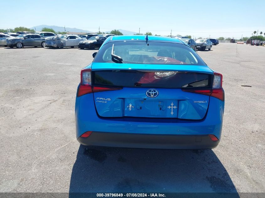 2019 Toyota Prius Le VIN: JTDL9RFU1K3003606 Lot: 39796849