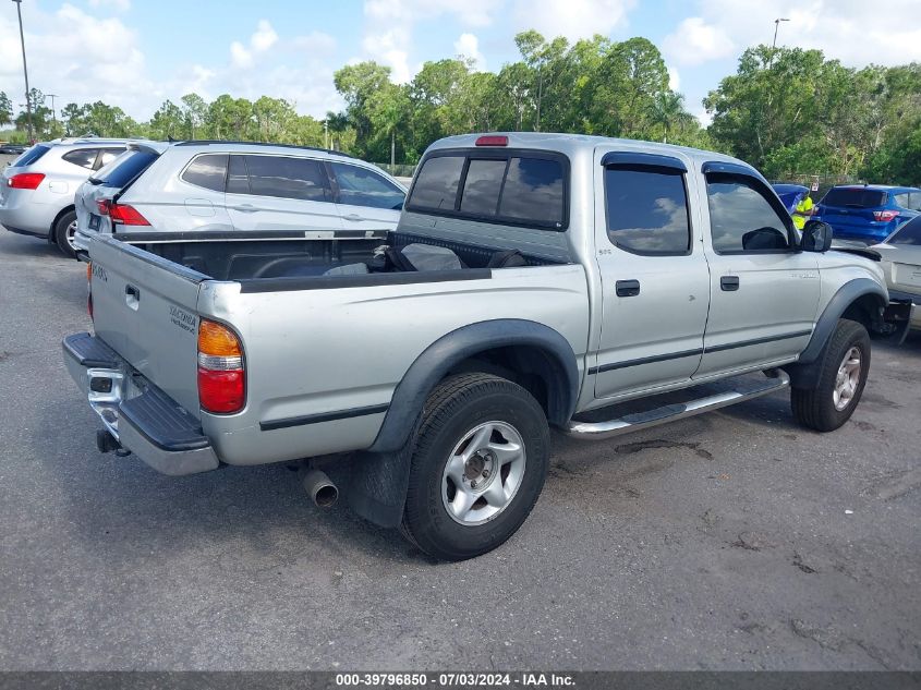 2004 Toyota Tacoma Double Cab Prerunner VIN: 5TEGN92N44Z421142 Lot: 39796850