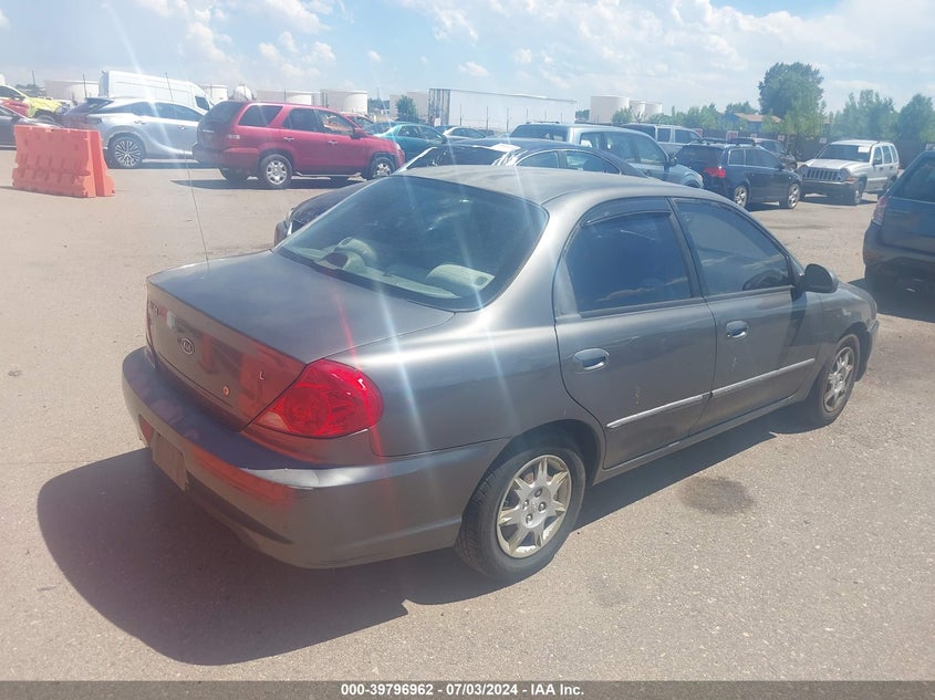 2003 Kia Spectra Ls VIN: KNAFB121635297909 Lot: 39796962