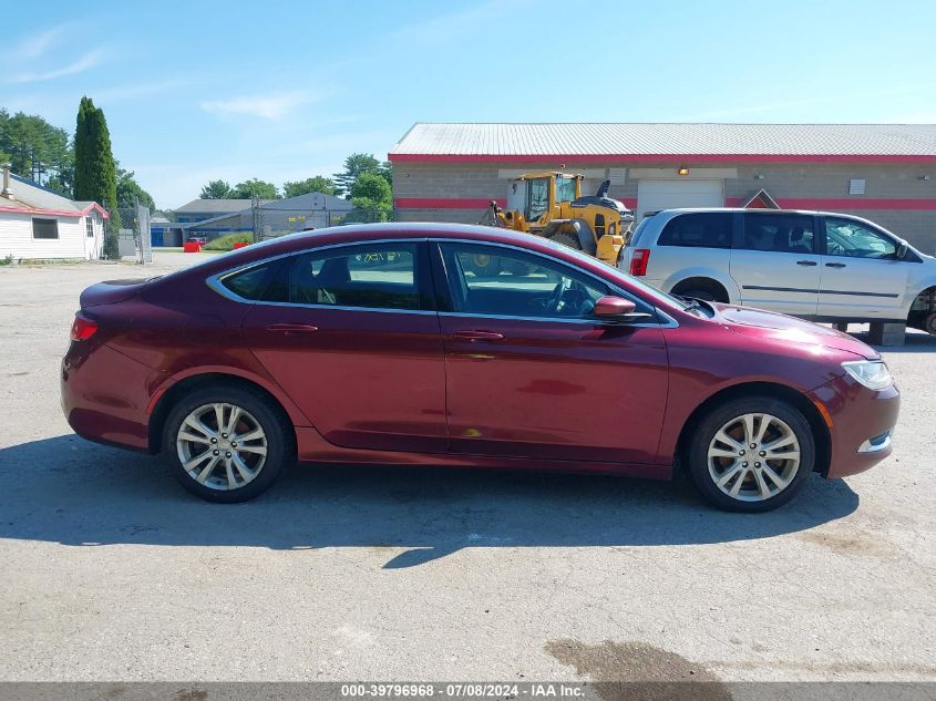 2015 Chrysler 200 Limited VIN: 1C3CCCAB3FN759523 Lot: 39796968