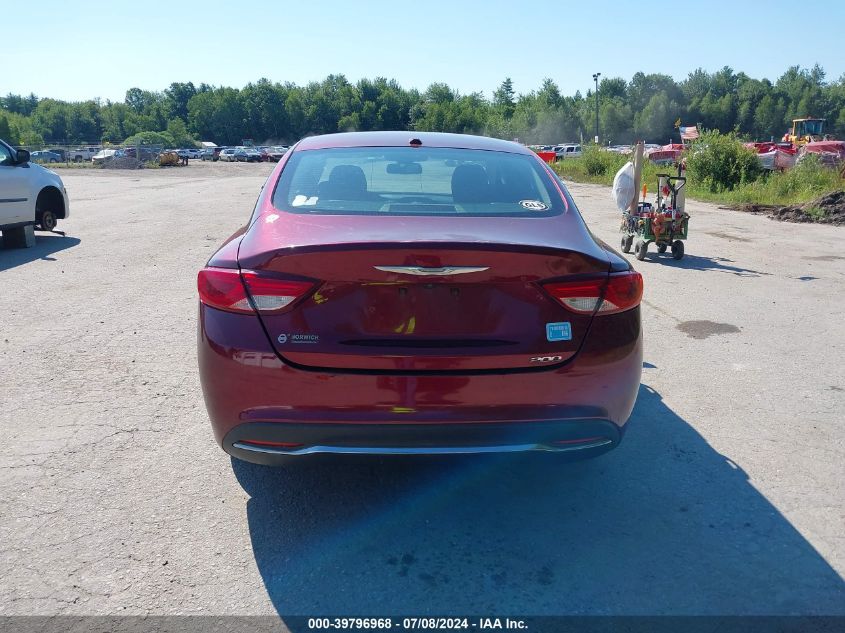 2015 Chrysler 200 Limited VIN: 1C3CCCAB3FN759523 Lot: 39796968