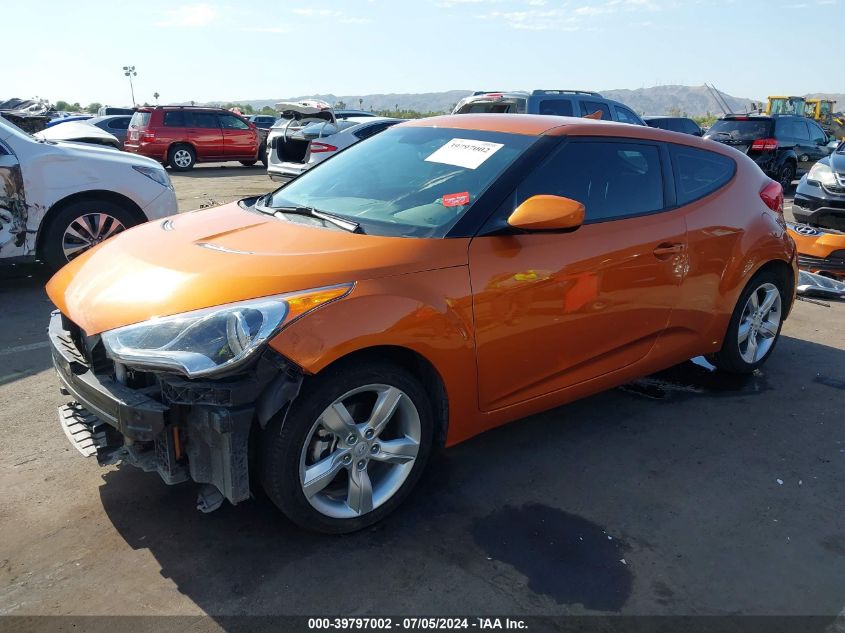 2013 HYUNDAI VELOSTER BASE W/BLACK - KMHTC6AD6DU179082