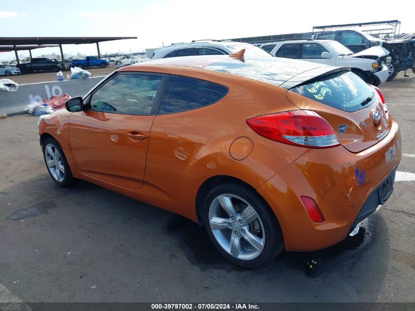 2013 HYUNDAI VELOSTER BASE W/BLACK - KMHTC6AD6DU179082