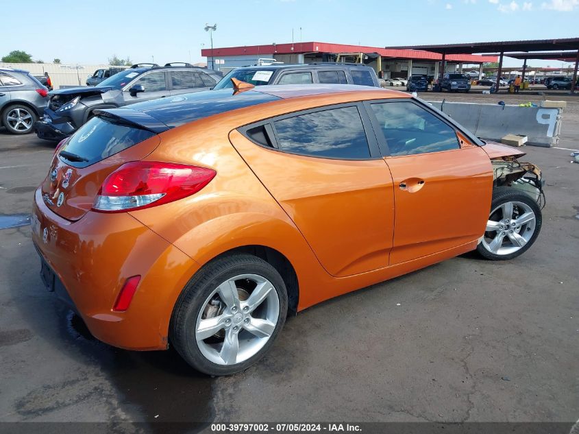 2013 HYUNDAI VELOSTER BASE W/BLACK - KMHTC6AD6DU179082