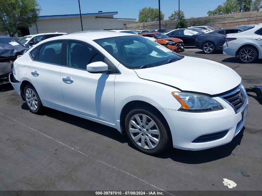 2015 Nissan Sentra S VIN: 3N1AB7AP5FY266411 Lot: 39797010