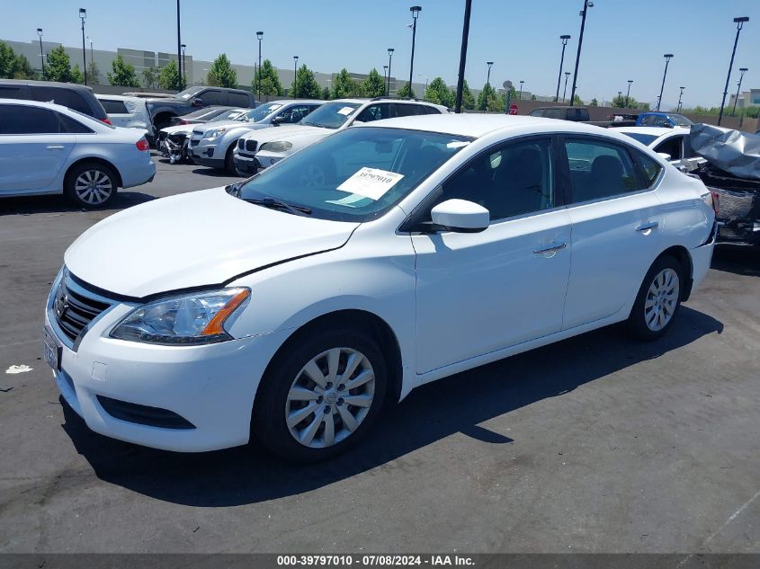 2015 Nissan Sentra S VIN: 3N1AB7AP5FY266411 Lot: 39797010