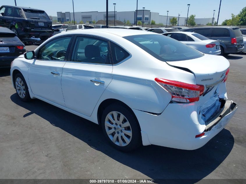 2015 Nissan Sentra S VIN: 3N1AB7AP5FY266411 Lot: 39797010