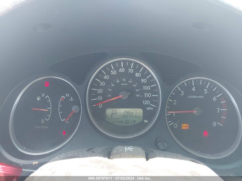 2005 Subaru Forester 2.5Xs L.l. Bean VIN: JF1SG67635H704239 Lot: 39797011