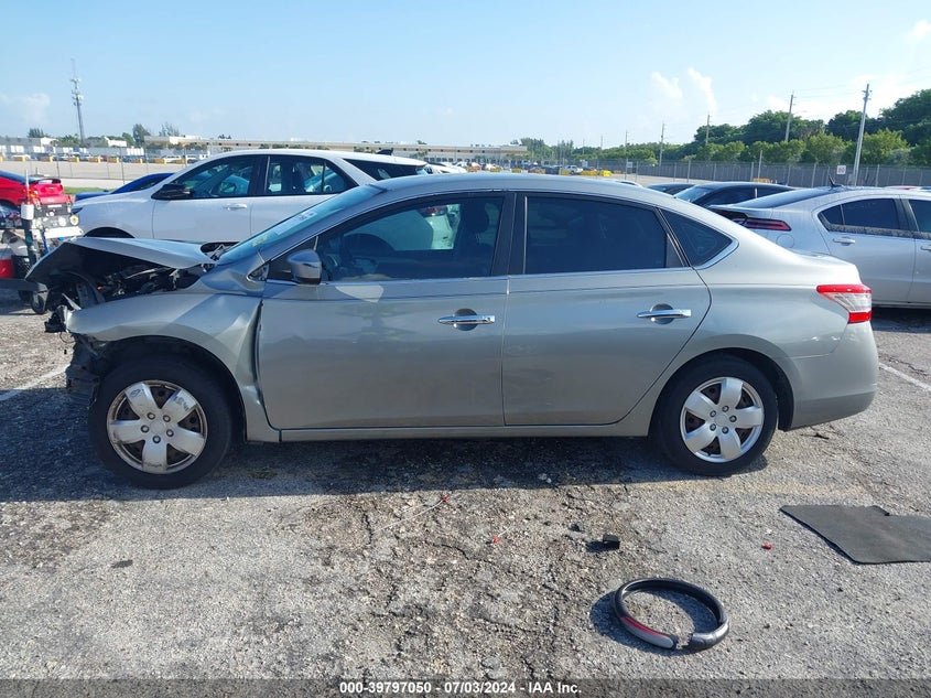 2014 Nissan Sentra S/Sv/Sr/Sl VIN: 3N1AB7AP0EY247084 Lot: 39797050