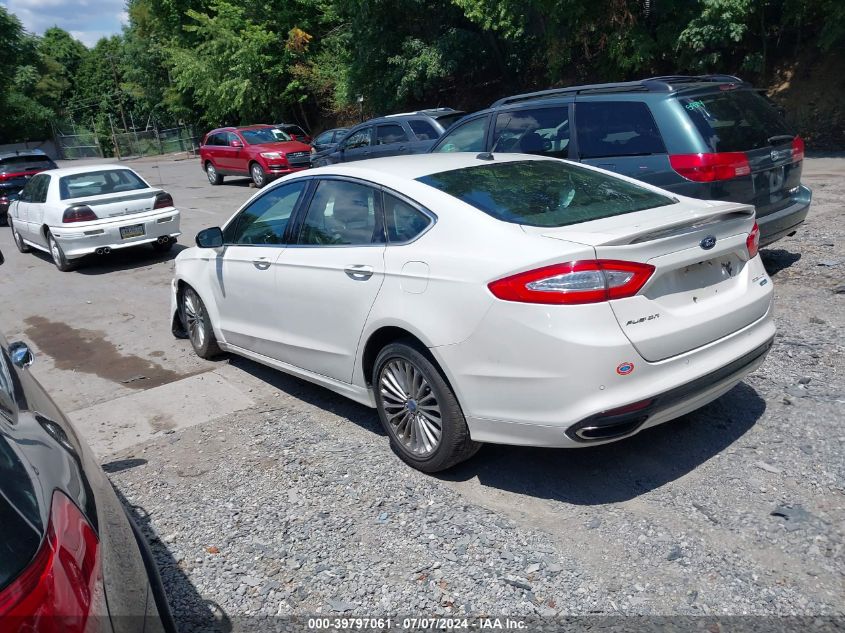 2013 Ford Fusion Titanium VIN: 3FA690D92DR121865 Lot: 39797061