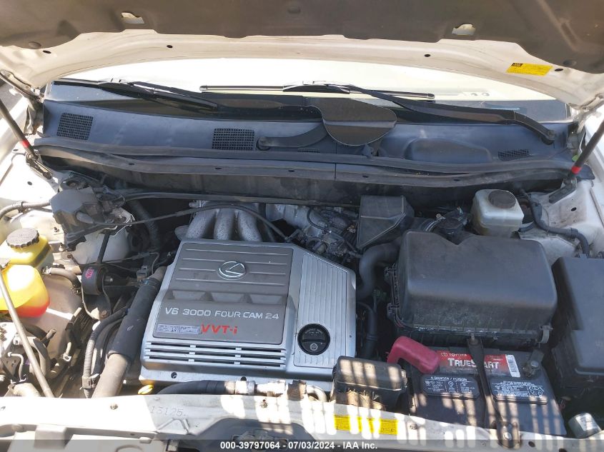 2001 Lexus Rx 300 VIN: JTJHF10U310219284 Lot: 39797064