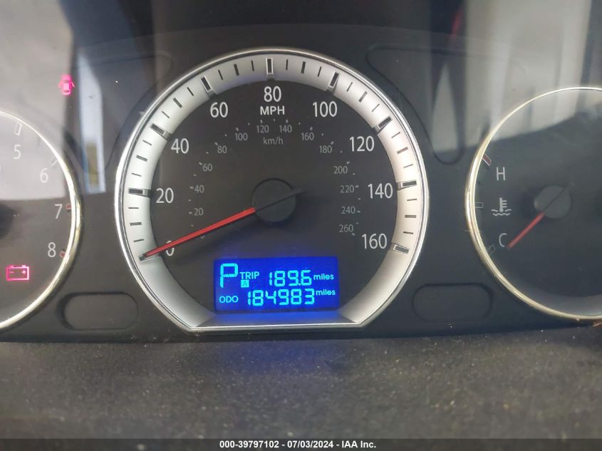 5NPET46C39H520943 2009 Hyundai Sonata Gls