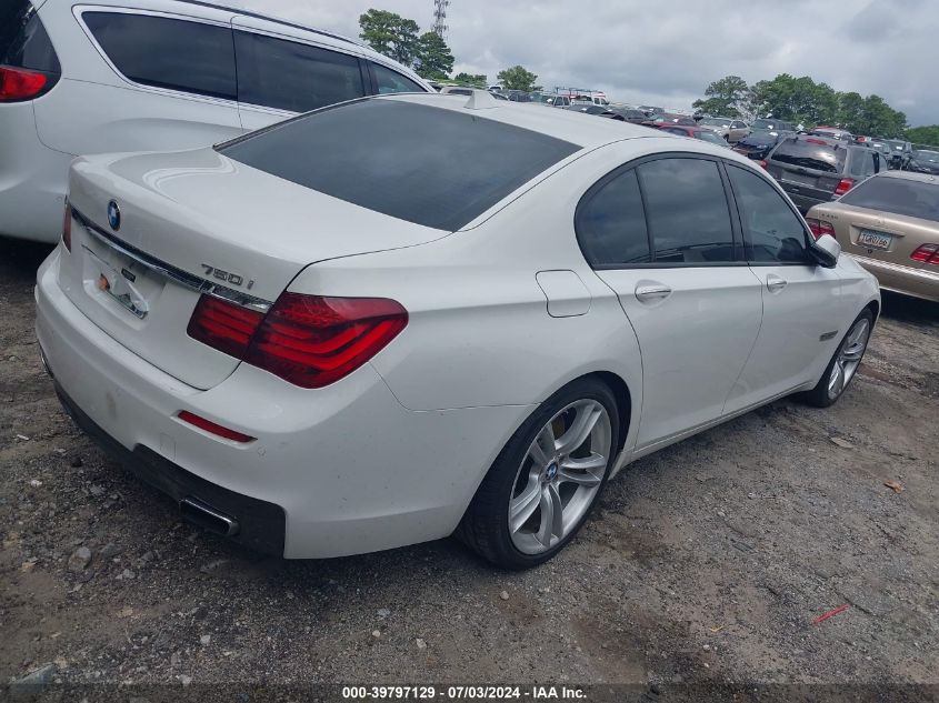 2014 BMW 750I VIN: WBAYA8C50ED825314 Lot: 40897611