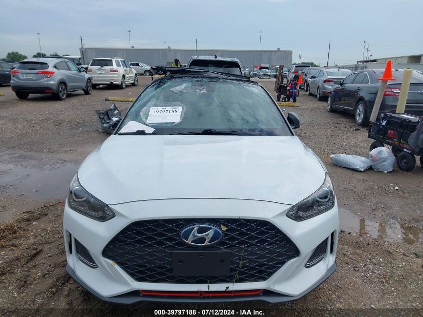 2019 Hyundai Veloster Turbo Ultimate VIN: KMHTH6AB9KU012177 Lot: 39797188