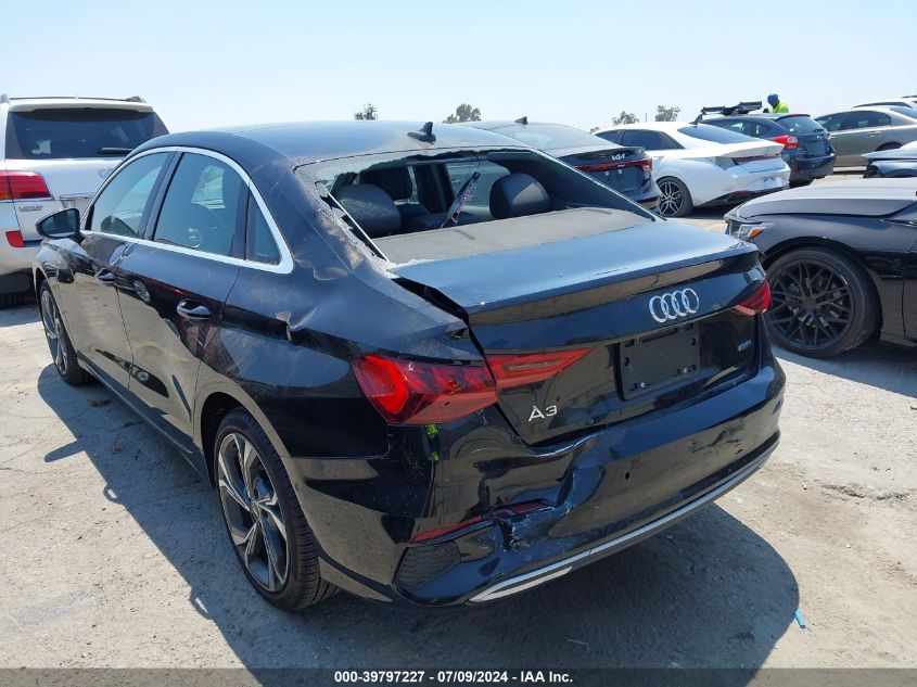 2022 Audi A3 Premium 40 Tfsi Quattro S Tronic VIN: WAUGUDGY3NA059287 Lot: 39797227