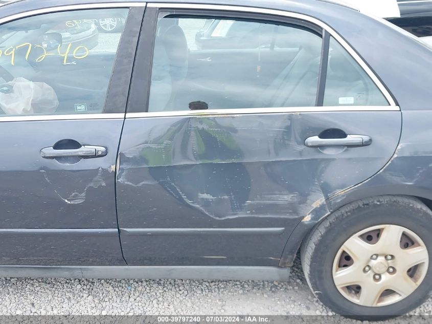 2005 Honda Accord 2.4 Lx VIN: 1HGCM56405A105021 Lot: 39797240