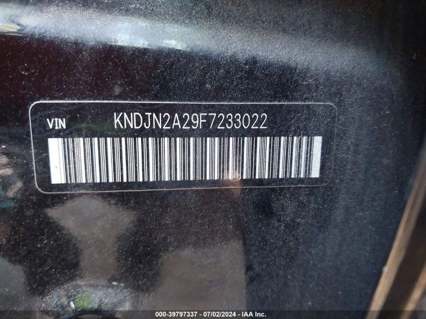 KNDJN2A29F7233022 | 2015 KIA SOUL