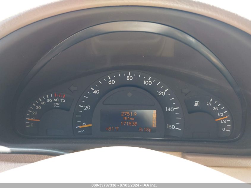 2004 Mercedes-Benz C 320 VIN: WDBRF64JX4F443155 Lot: 39797338