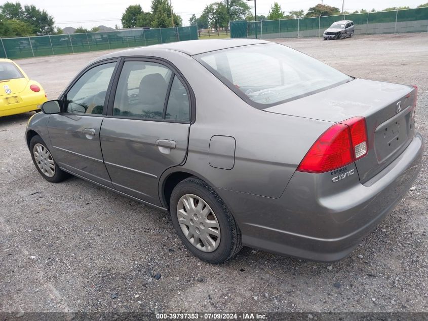 2004 Honda Civic Lx VIN: 2HGES16504H596092 Lot: 39797353