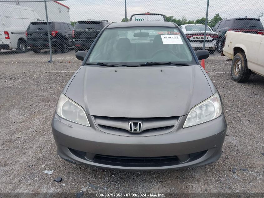 2004 Honda Civic Lx VIN: 2HGES16504H596092 Lot: 39797353