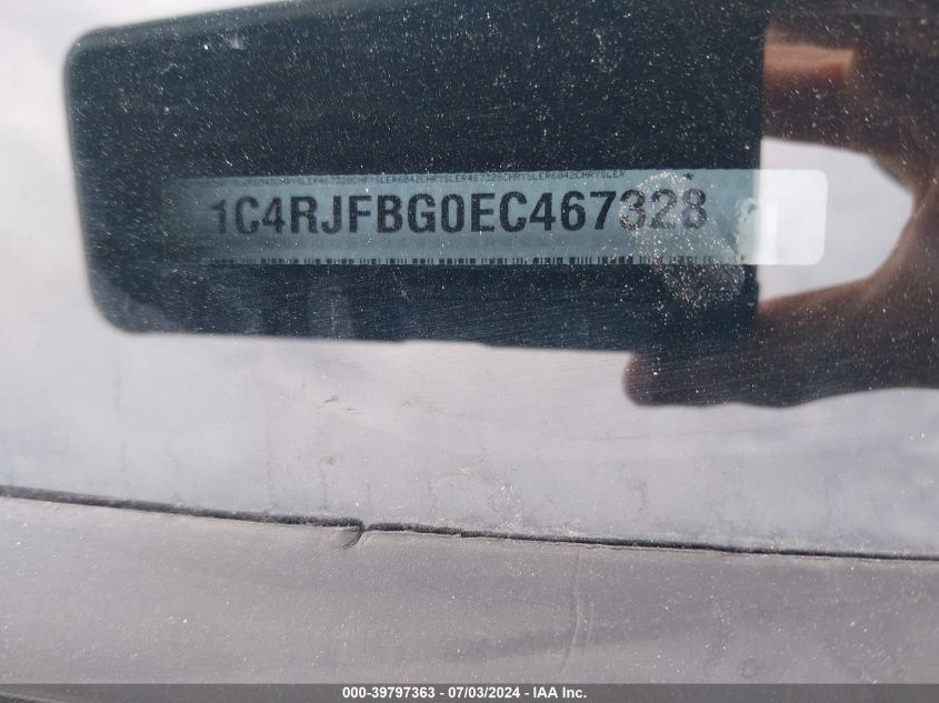 2014 Jeep Grand Cherokee Limited VIN: 1C4RJFBG0EC467328 Lot: 39797363