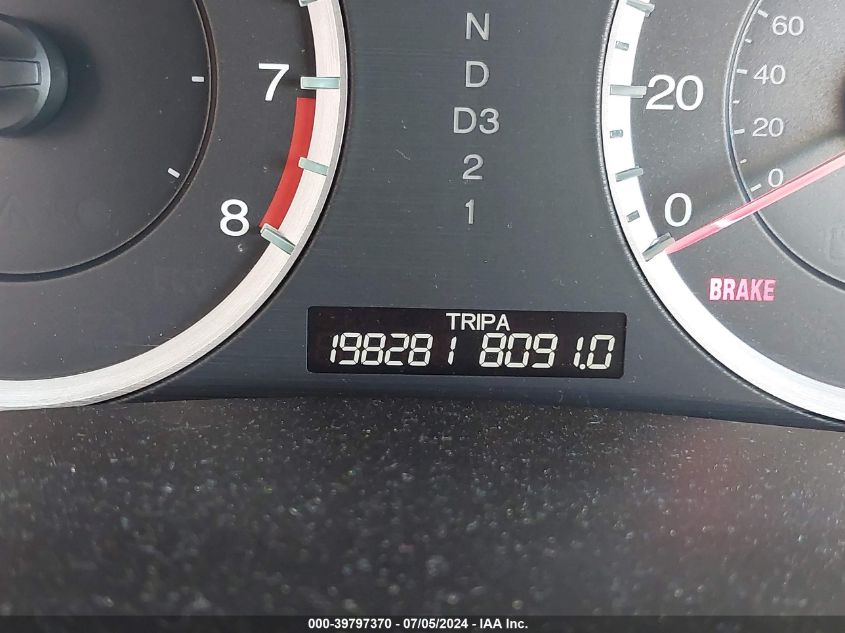 2009 Honda Accord 2.4 Ex-L VIN: JHMCP26809C017537 Lot: 39797370