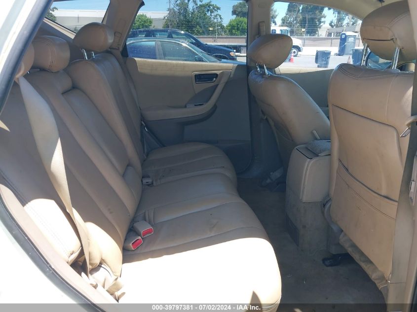 2003 Nissan Murano Sl VIN: JN8AZ08T53W123582 Lot: 39797381