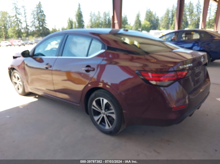 VIN 3N1AB8CV5MY300779 2021 NISSAN SENTRA SV XTRONIC CVT