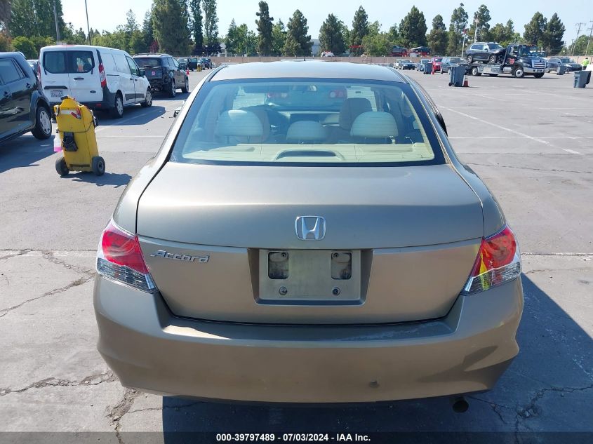 2009 Honda Accord 2.4 Lx VIN: 1HGCP263X9A062214 Lot: 39797489