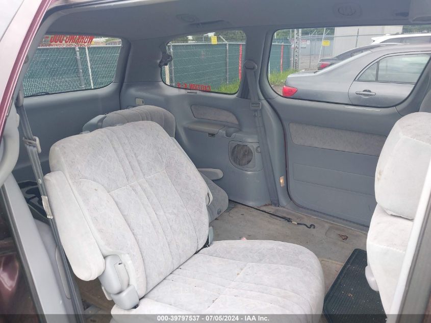 2000 Toyota Sienna Le VIN: 4T3ZF13C1YU295196 Lot: 39797537