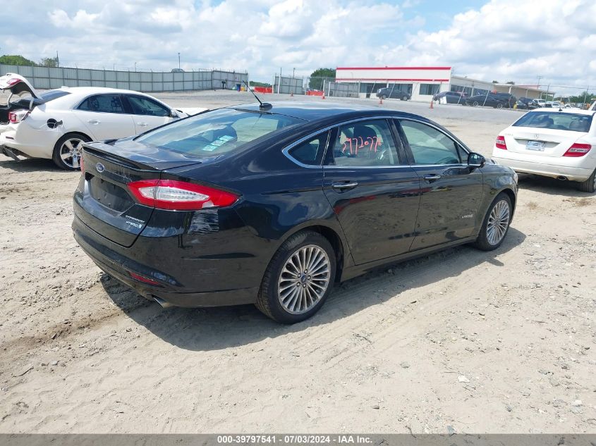 2013 Ford Fusion Hybrid Titanium VIN: 3FA6P0RU9DR281710 Lot: 39797541