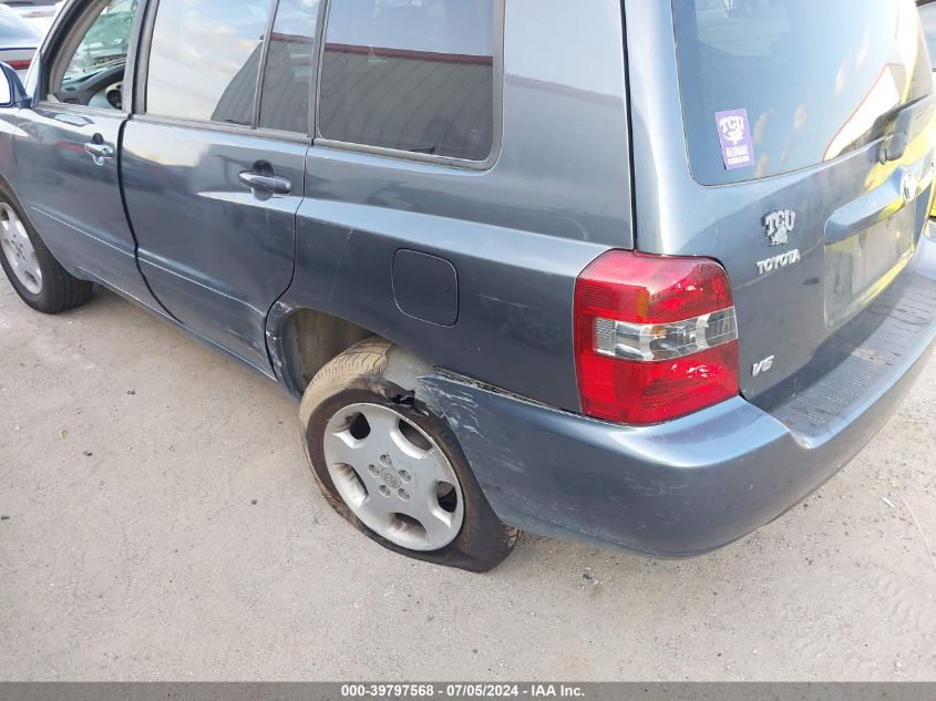 2004 Toyota Highlander Limited V6 VIN: JTEDP21AX40038188 Lot: 39797568