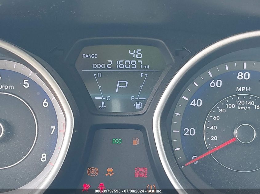 2013 Hyundai Elantra Gls VIN: KMHDH4AEXDU923320 Lot: 39797593