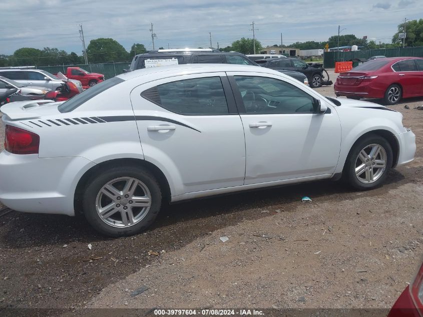 2012 Dodge Avenger Sxt VIN: 1C3CDZCB1CN190373 Lot: 39797604