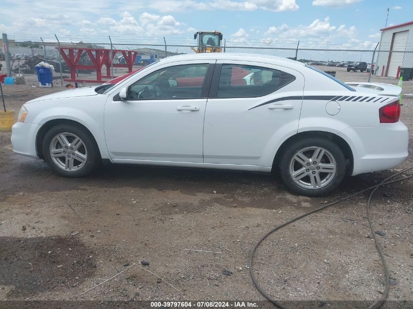 2012 Dodge Avenger Sxt VIN: 1C3CDZCB1CN190373 Lot: 39797604