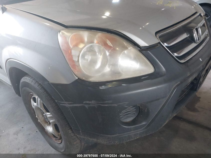 2005 Honda Cr-V Lx VIN: SHSRD78555U326236 Lot: 39797655