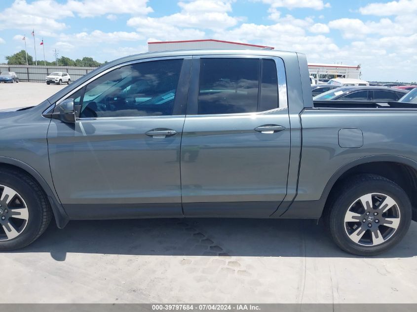 2019 HONDA RIDGELINE RTL - 5FPYK3F62KB006517