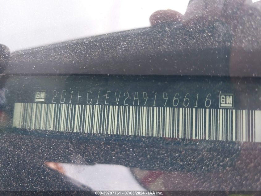 2010 Chevrolet Camaro 2Lt VIN: 2G1FC1EV2A9196616 Lot: 39797761