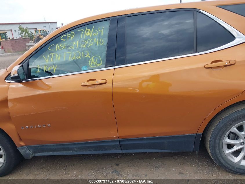 2018 Chevrolet Equinox Lt VIN: 2GNAXJEV3J6172212 Lot: 39797782