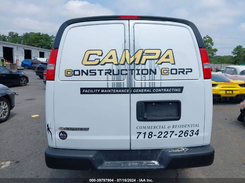 2022 Chevrolet Express Cargo Rwd 2500 Regular Wheelbase Wt VIN: 1GCWGAFP2N1240989 Lot: 39797904